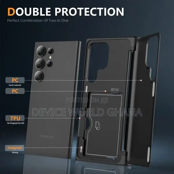 Sic Card Armor Protection Case for Samsung S24ultra S23ultra