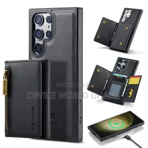 Dgming Leather Wallet Back Case for Samsung S24ultra S24+ S2