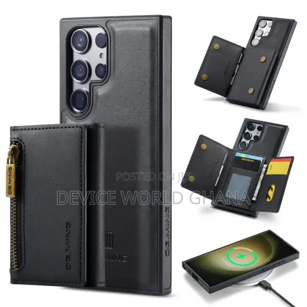 Dgming Leather Wallet Back Case for Samsung S24ultra S24+ S2