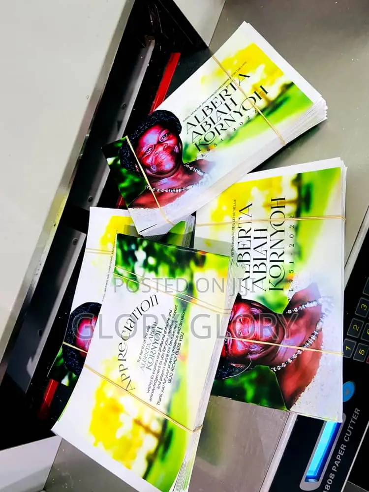 Funeral Broucher, Banner, Funeral Pull Up Banner Etc