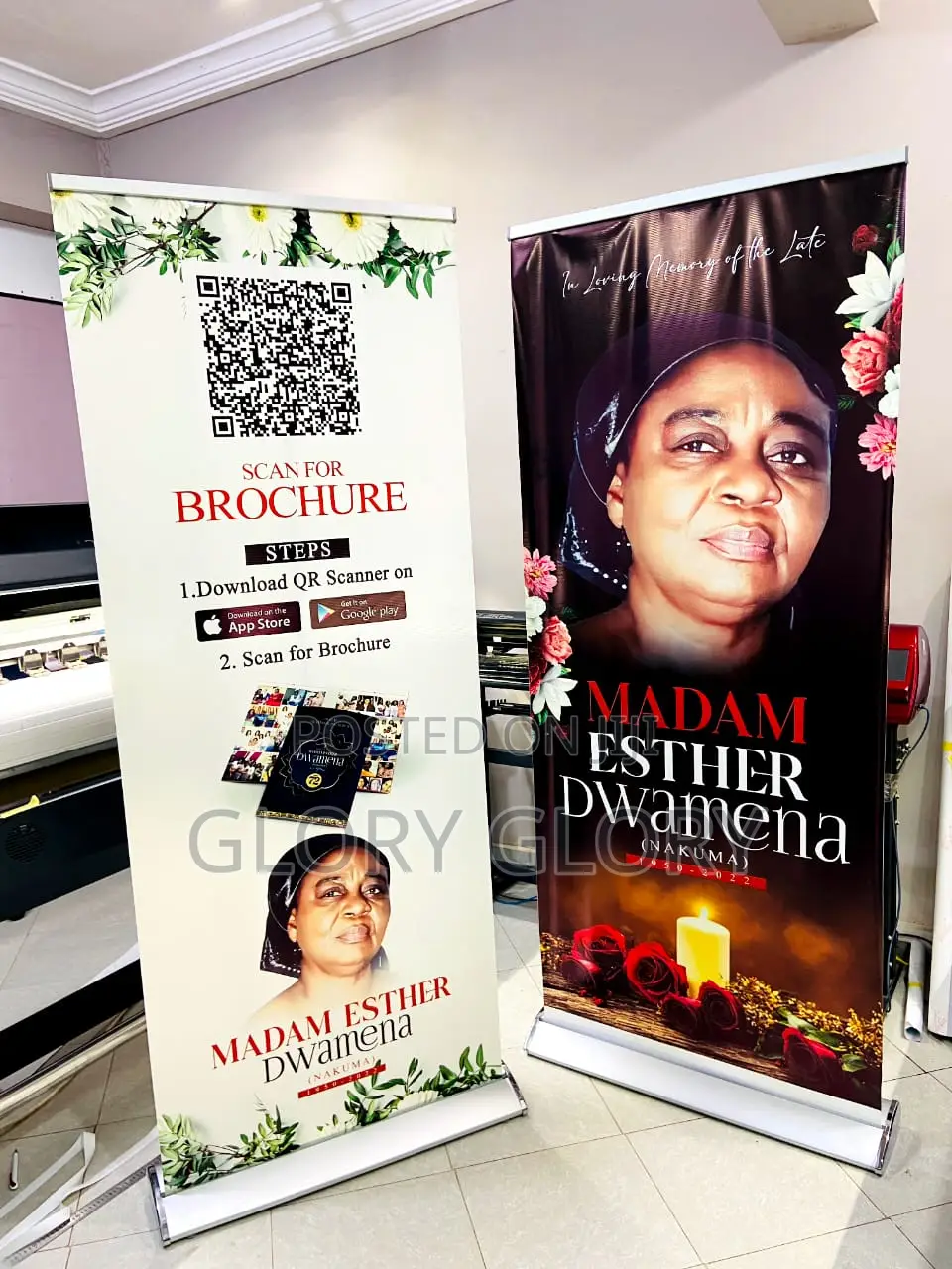 Funeral Broucher, Banner, Funeral Pull Up Banner Etc