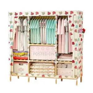 Wooden Foldable Wardrobe 3 in 1