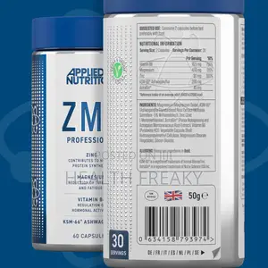 Applied Nutrition ZMA Normal Muscle Function Energy