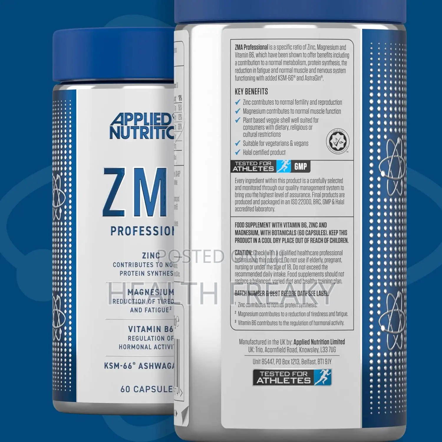 Applied Nutrition ZMA Normal Muscle Function Energy