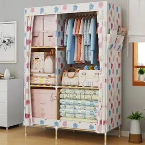 2 in 1 Foldable Wooden Wardrobe