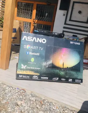 50 Inches Glossy Led Electric Black Asano Smart Black Tv