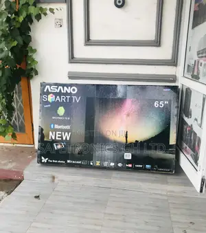 65 Inches Glossy Led Electric Black Asano Smart Tv