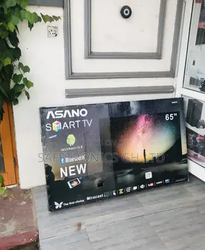 Glossy Led Electric Black Asano Smart 65 Inches Tv