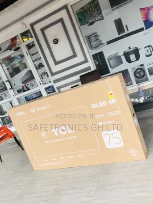 C645 75 Inches Glossy Qled Electric Black Smart TCL Tv