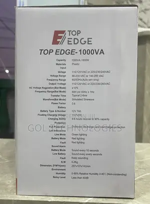 Top Edge-1000va (1kva) UPS With Automatic Voltage Regulator