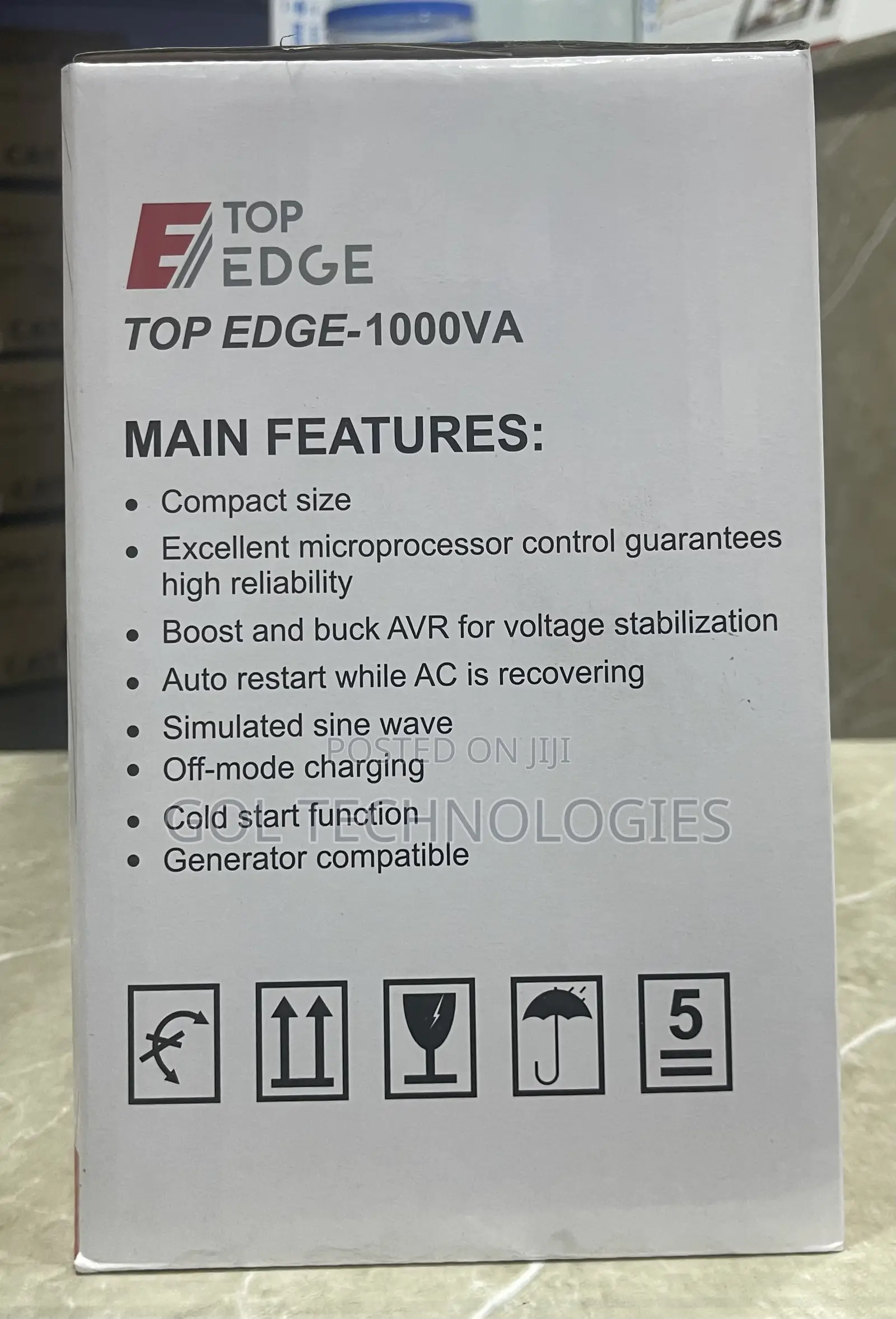 Top Edge-1000va (1kva) UPS With Automatic Voltage Regulator