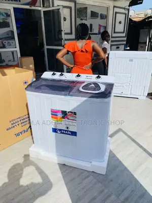 Sleek Pearl 15kg Semi-Automatic Electric Washing Machine.