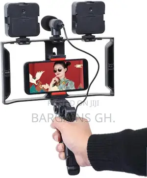Live Broadcast Video Making Kit With Double LED Lights