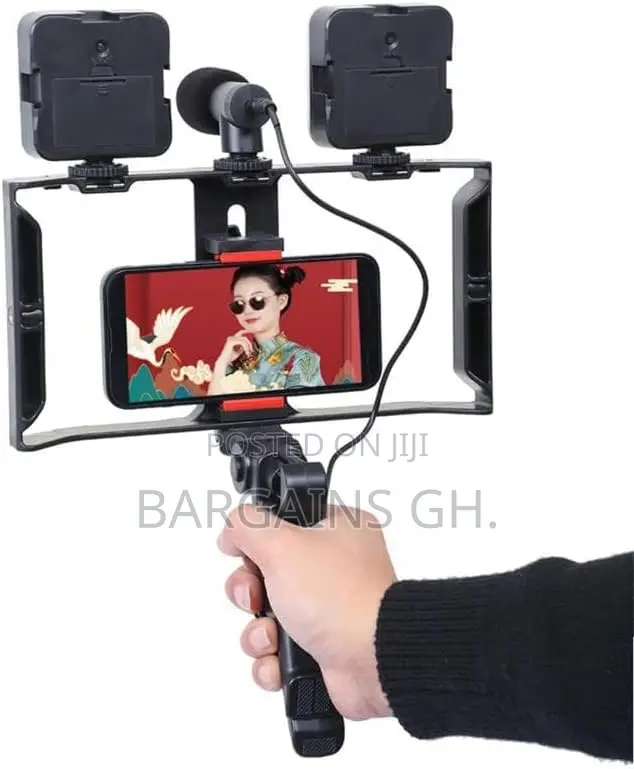 Live Broadcast Video Making Kit With Double LED Lights