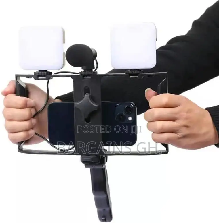 Live Broadcast Video Making Kit With Double LED Lights