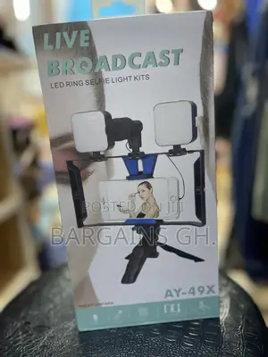 Live Broadcast Video Making Kit With Double LED Lights