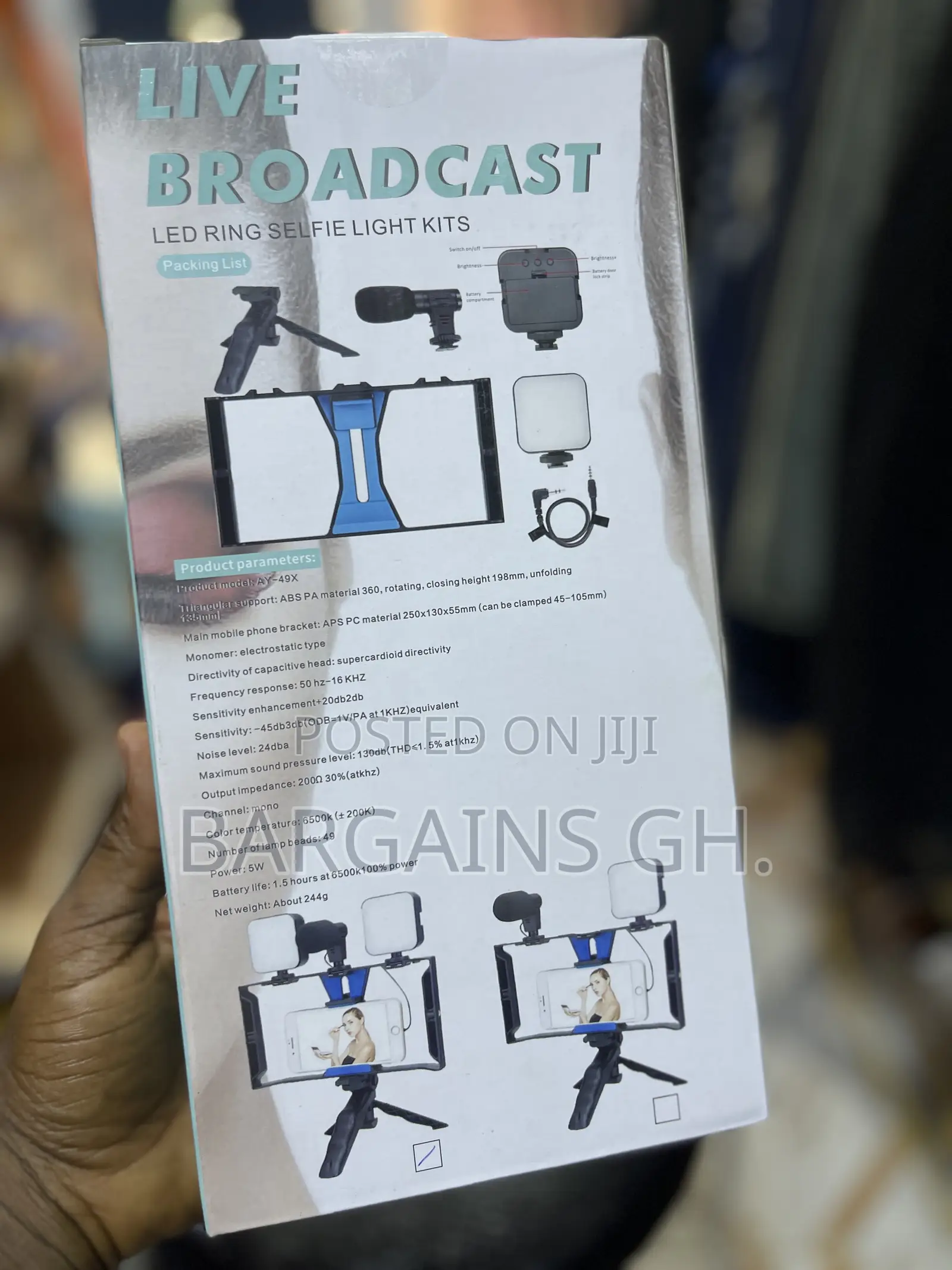 Live Broadcast Video Making Kit With Double LED Lights