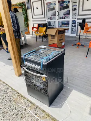 Long Lasting Volcano 50x50 Gas Oven 4 Burner(Black).