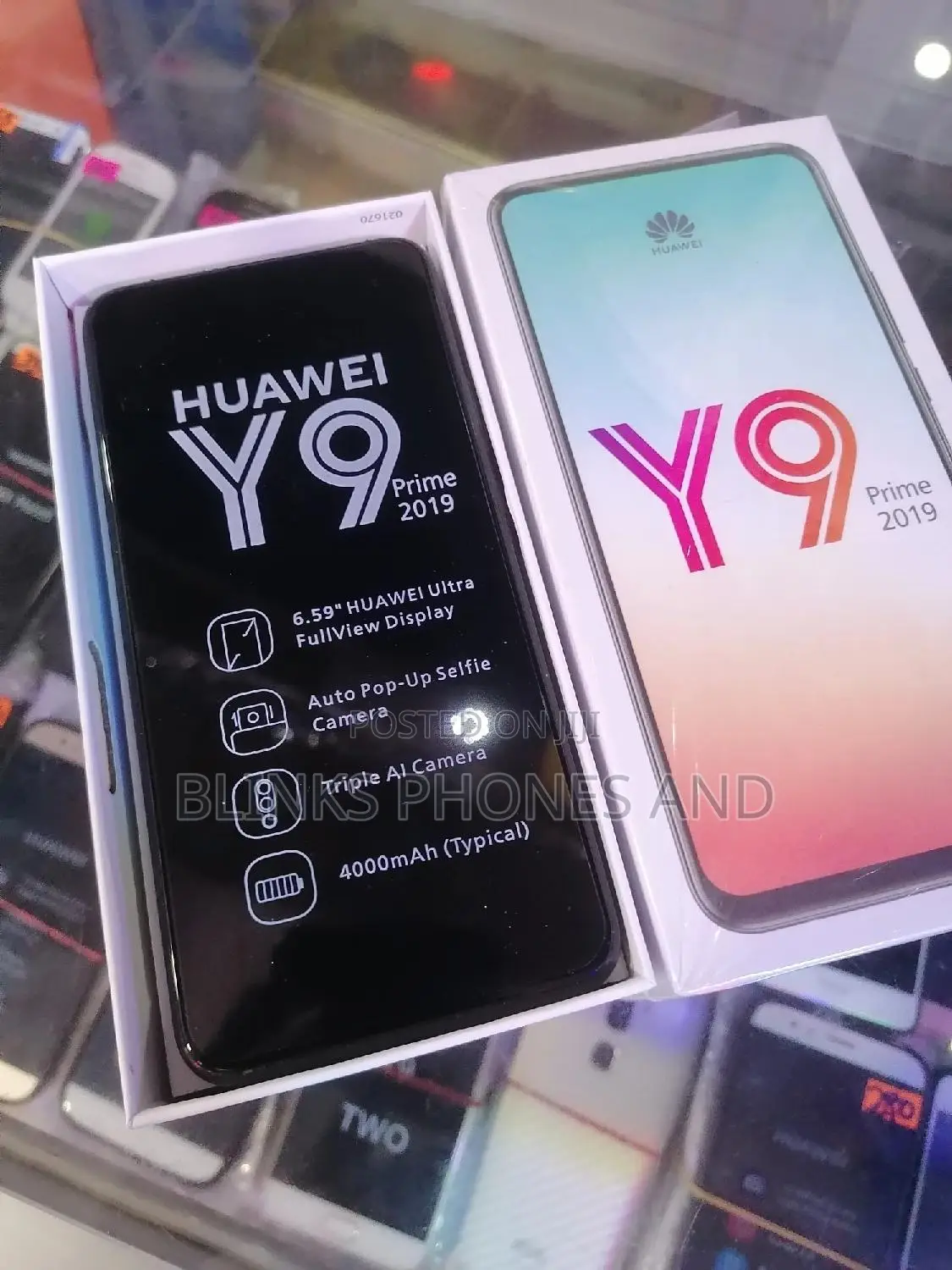 New Huawei Y9 Prime 2019 128 GB Black