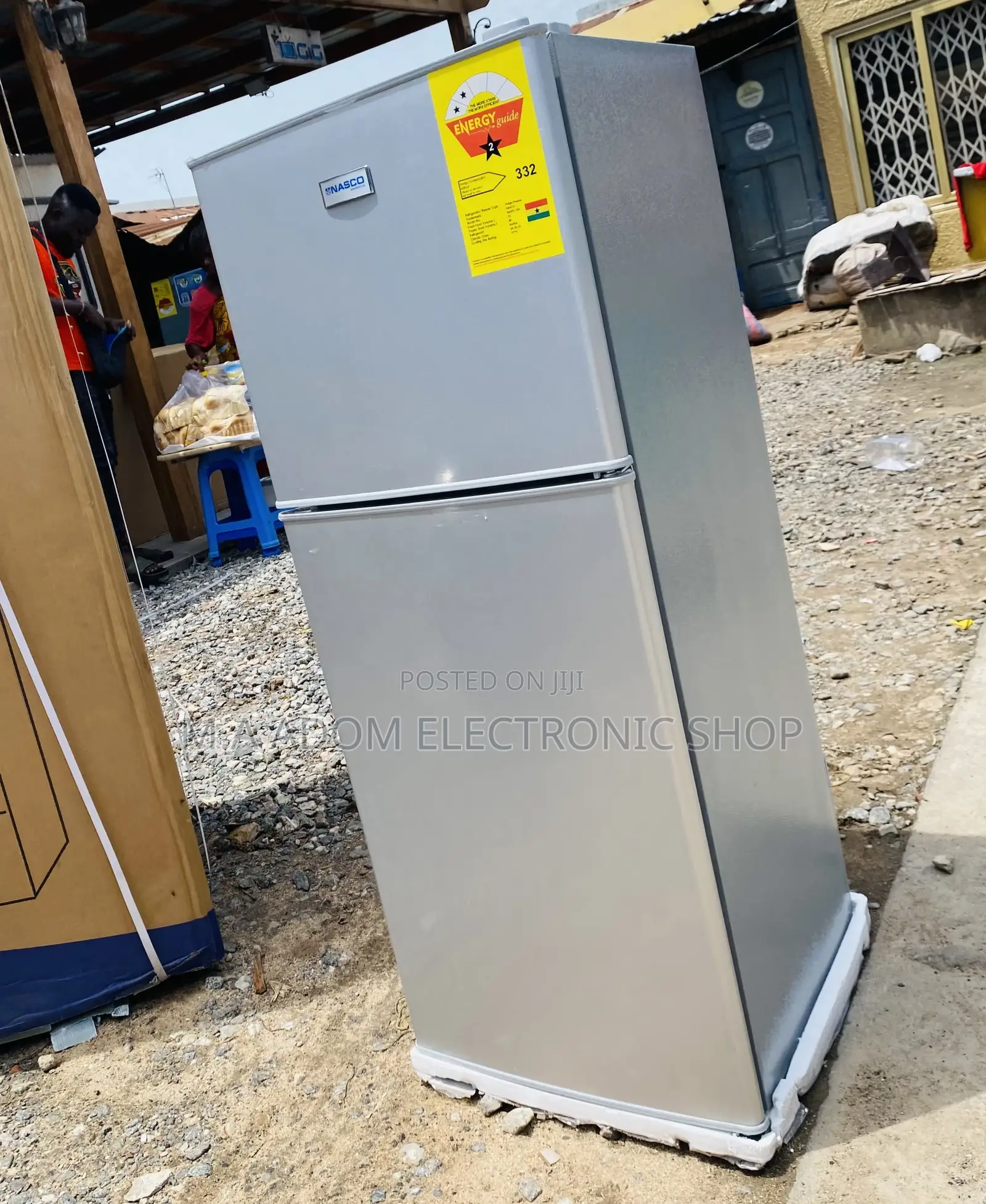Quality Nasco Nasf2-13fl Double Door Electric Fridge(Gray).