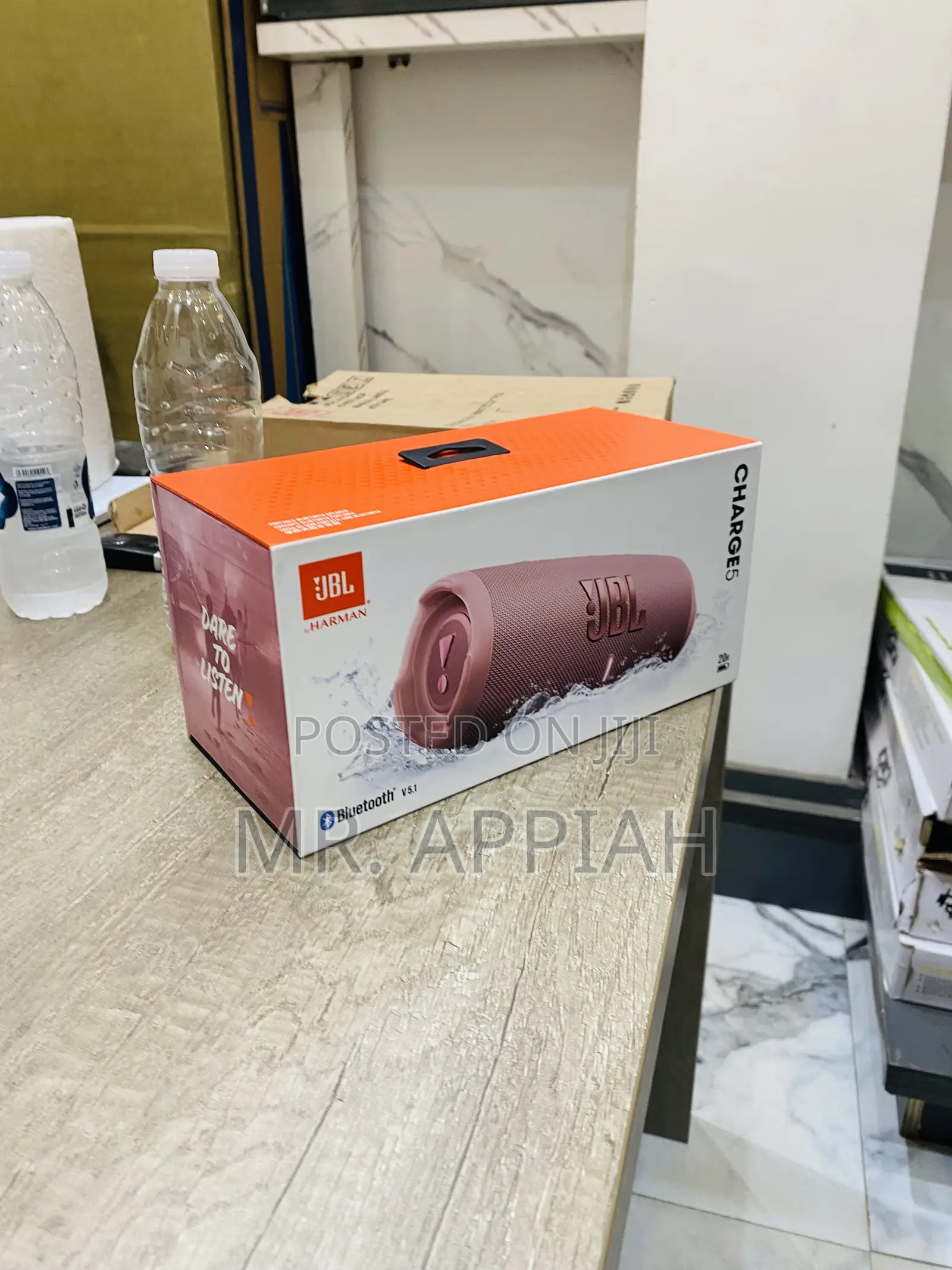 Waterproof JBL Charge 5 Bluetooth Speaker(Pink)