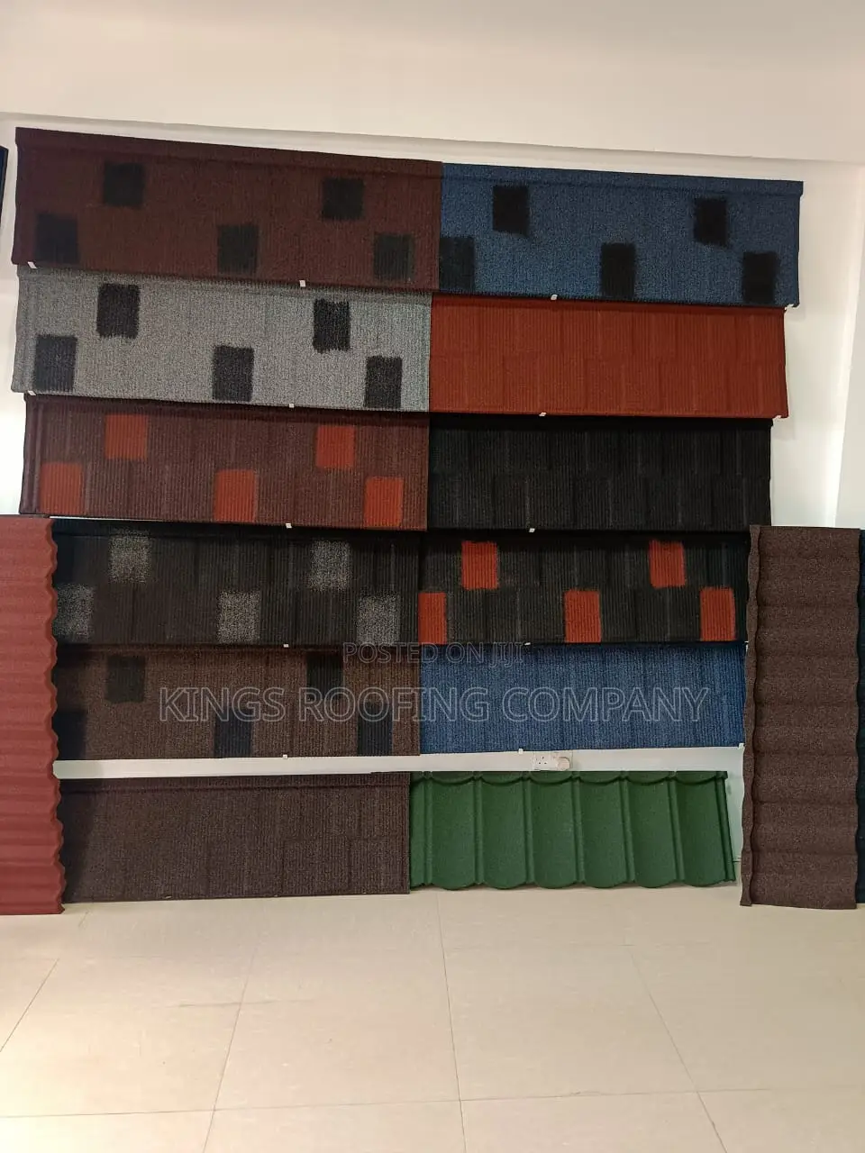 Roofing Sheet Made With Alu-zinc Coated With Stone.
