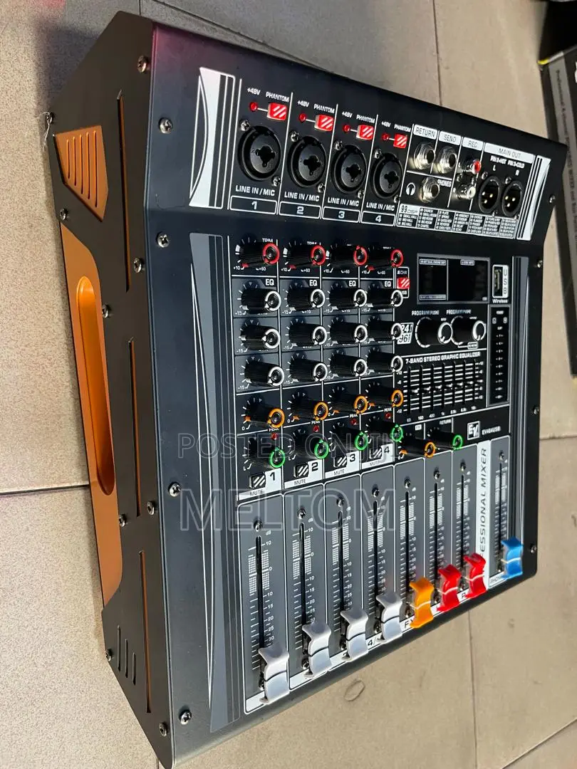Ev 404usb 4channels Powered Amplified Mixer