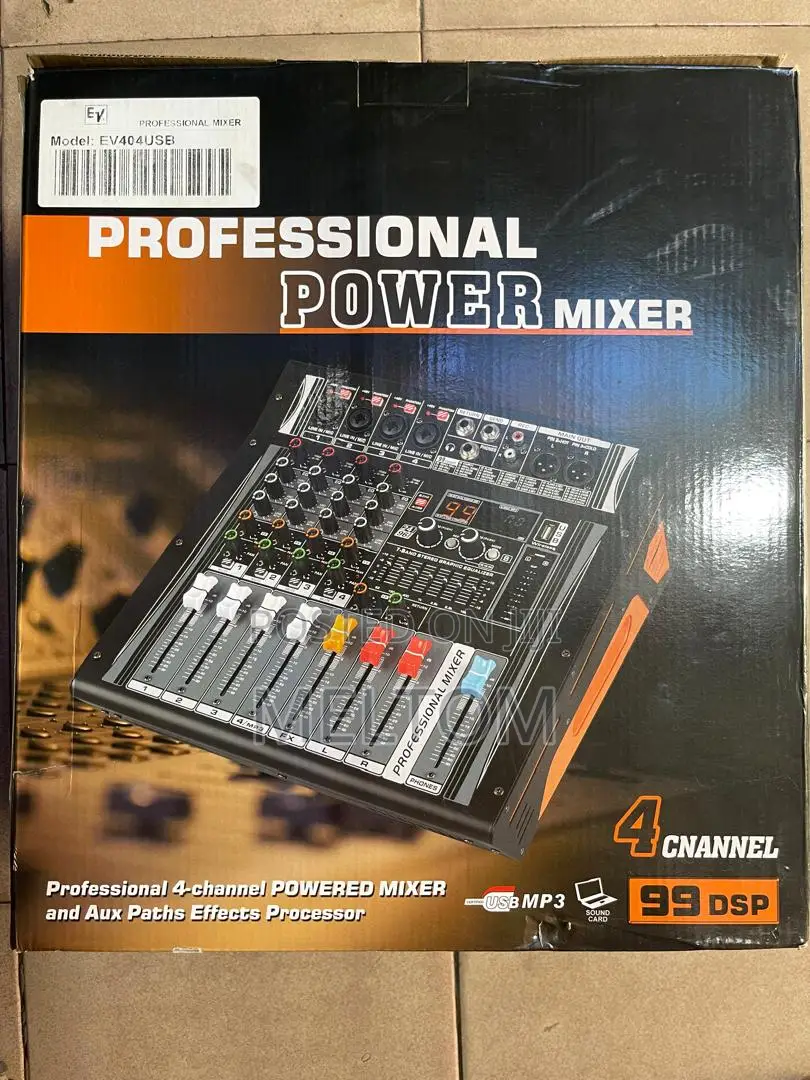 Ev 404usb 4channels Powered Amplified Mixer