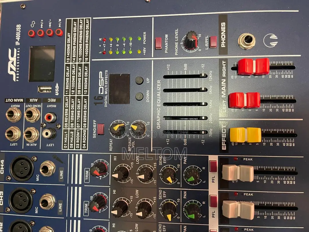 Jac 400usb 4channels Powered Amplified Mixer