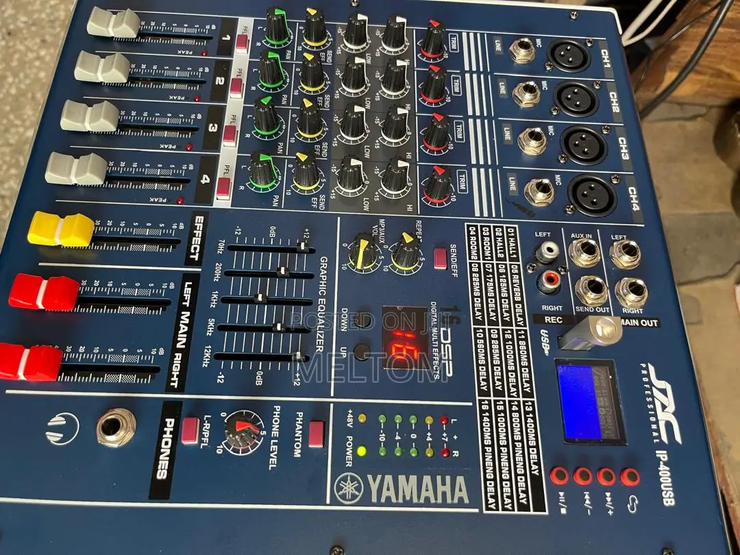 Jac 400usb 4channels Powered Amplified Mixer