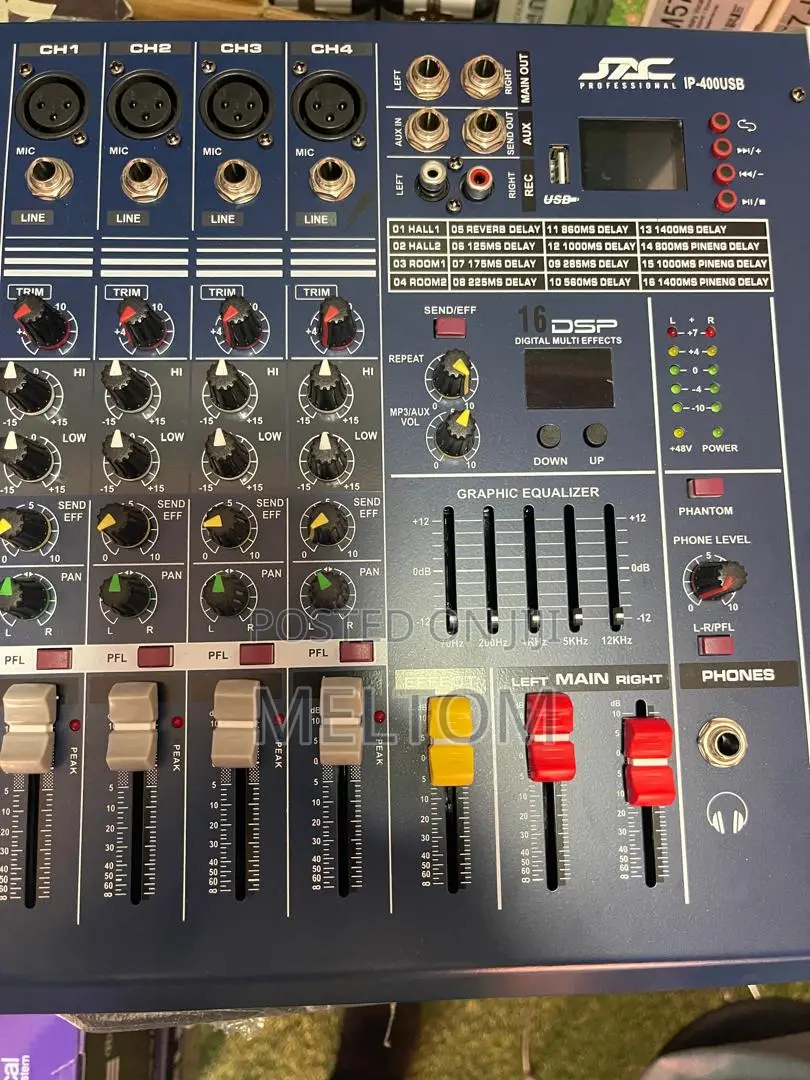 Jac 400usb 4channels Powered Amplified Mixer