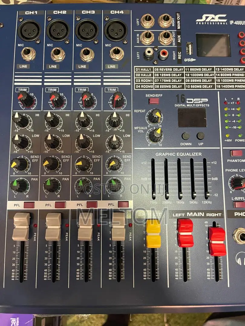 Jac 400usb 4channels Powered Amplified Mixer