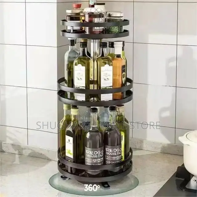 3tier Rotating Seasoning Rack