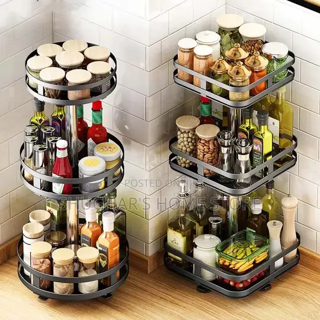 3tier Rotating Seasoning Rack