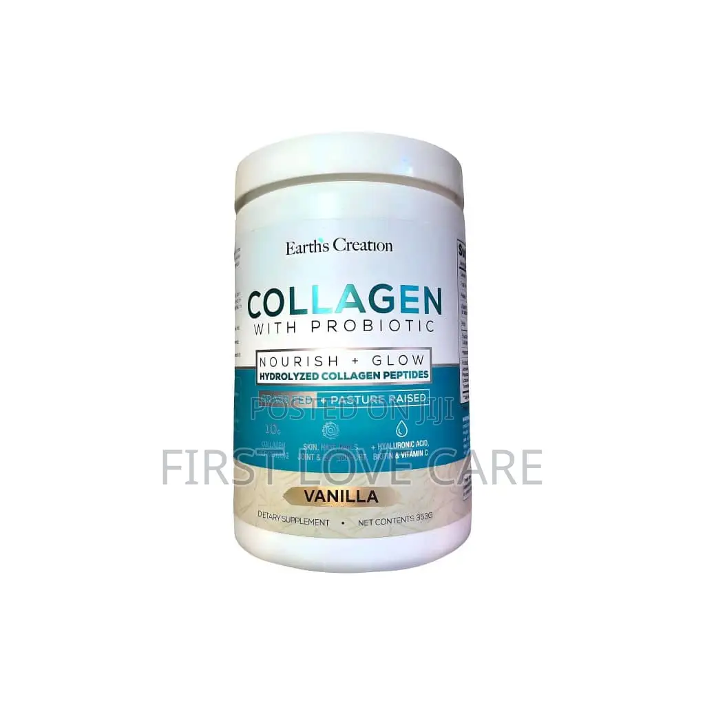 Earth Creation Collagen With Probiotic Vanilla Flavor