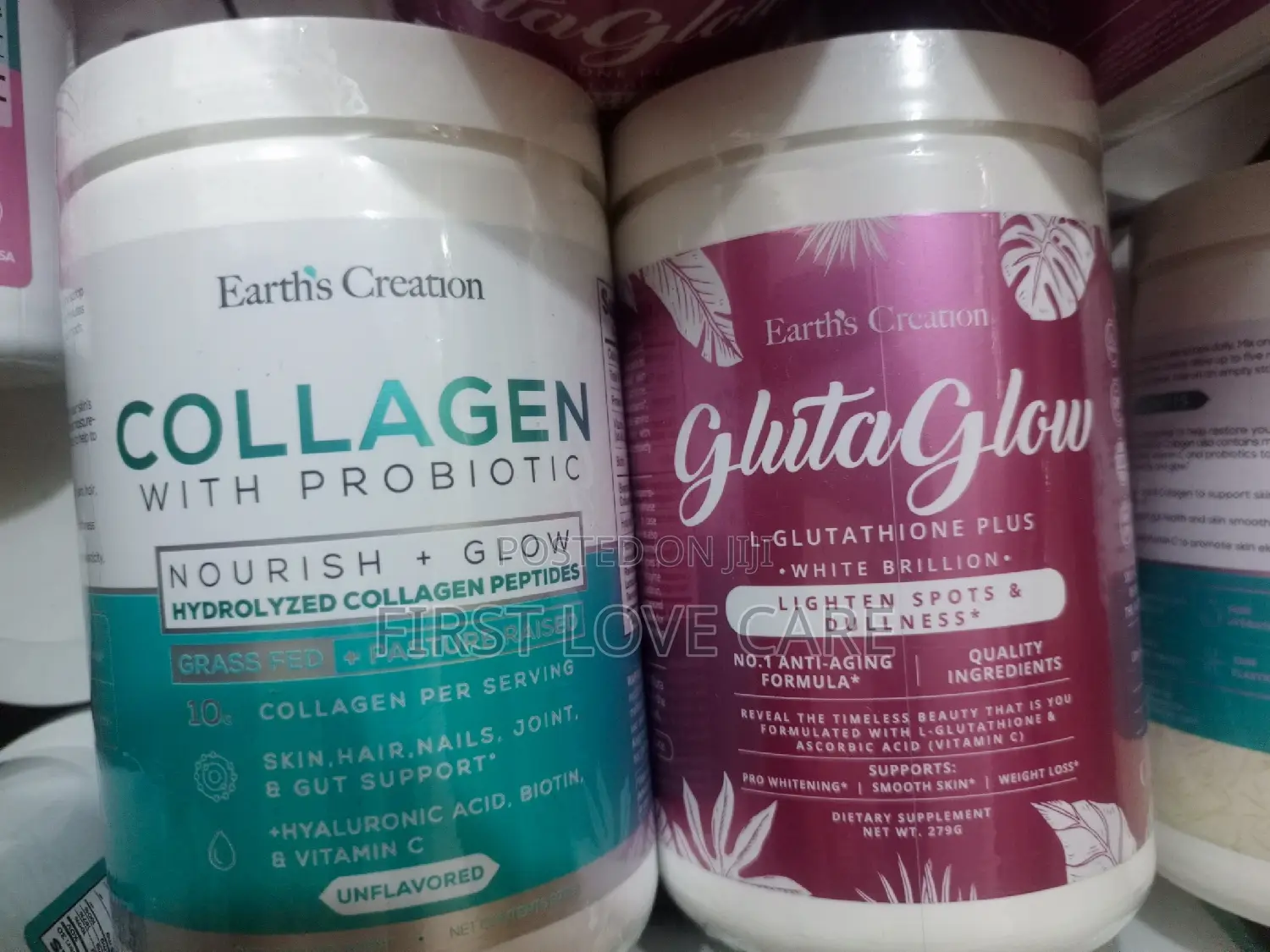 Earth's Creation Collagen and Earth Creation Gluta Glow