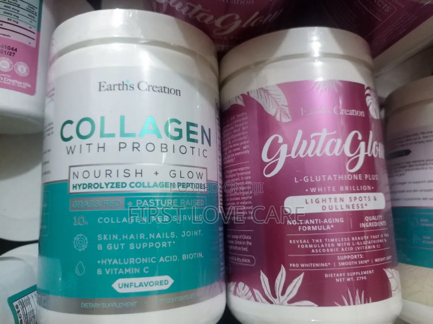 Earth's Creation Collagen and Earth Creation Gluta Glow