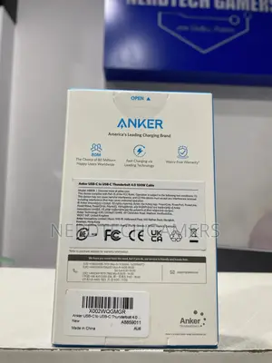 Anker Thunderbolt 4 Cable 2.3 Ft, USB-C to USB C Cable.