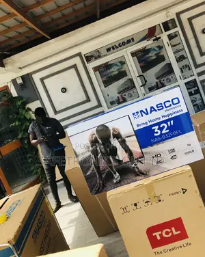 32 Inches Glossy Led Nasco Electric Black Digital Satellite