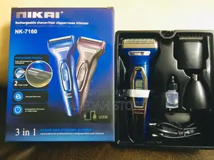Smart 3 in 1 Hair Trimmer - 3W - Black/Blue