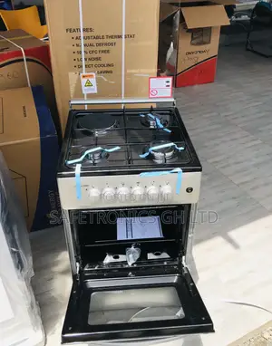 1 Electric 3 Gas Cooker Oven With Grill 50x50 Glass Lid