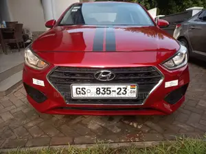 Red Hyundai Accent