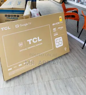 Sleek TCL 55p635 55 Inch Uhd Smart Android Tv(Black).