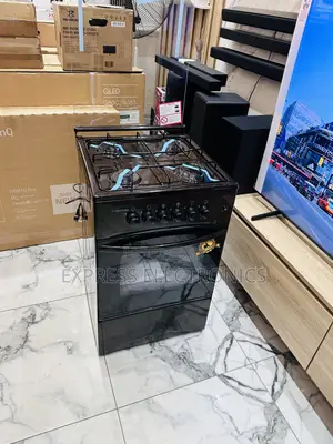 50/50 Stove Oven 4burner Black Gas Cooker Oven Grill