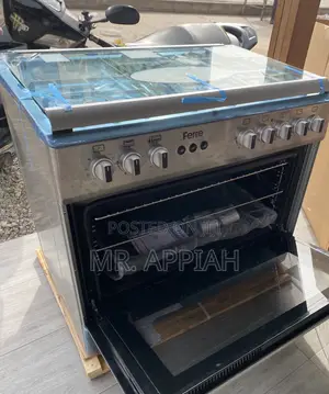 Fast Cooking Ferre Oven and Grill 5 Gas Burner(Gray).