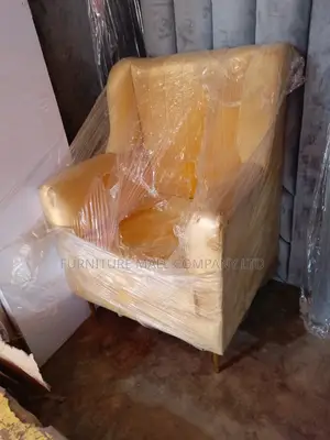 Sweet Golden Single Sofa . Free Delivery