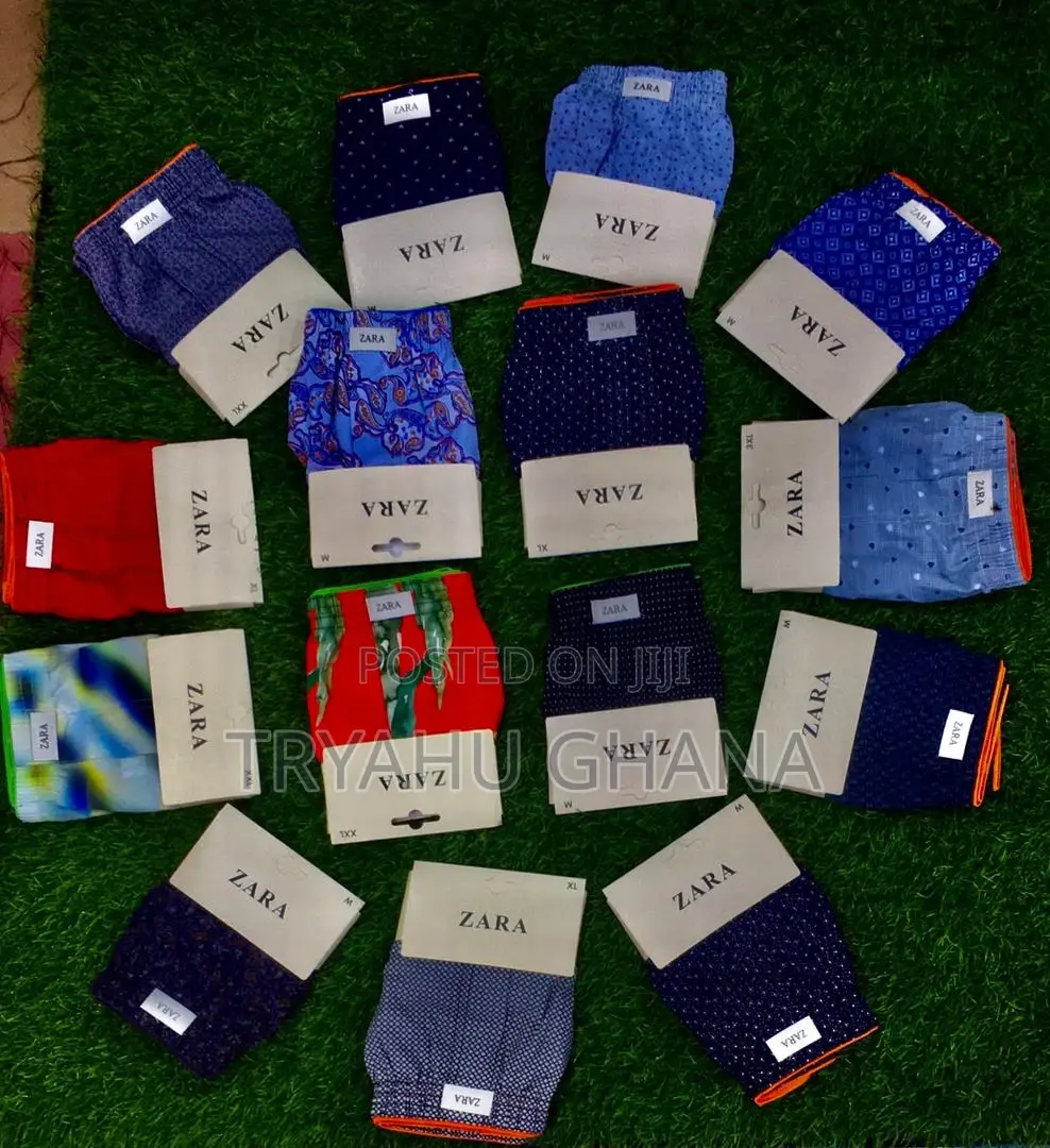 Shop Authentic 100% Cotton Men's Zara Boxer Shorts at Tryahu