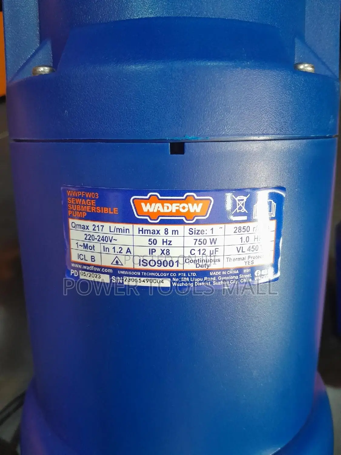 Wwpfw03 Sewage Submersible Pump 1.Hp