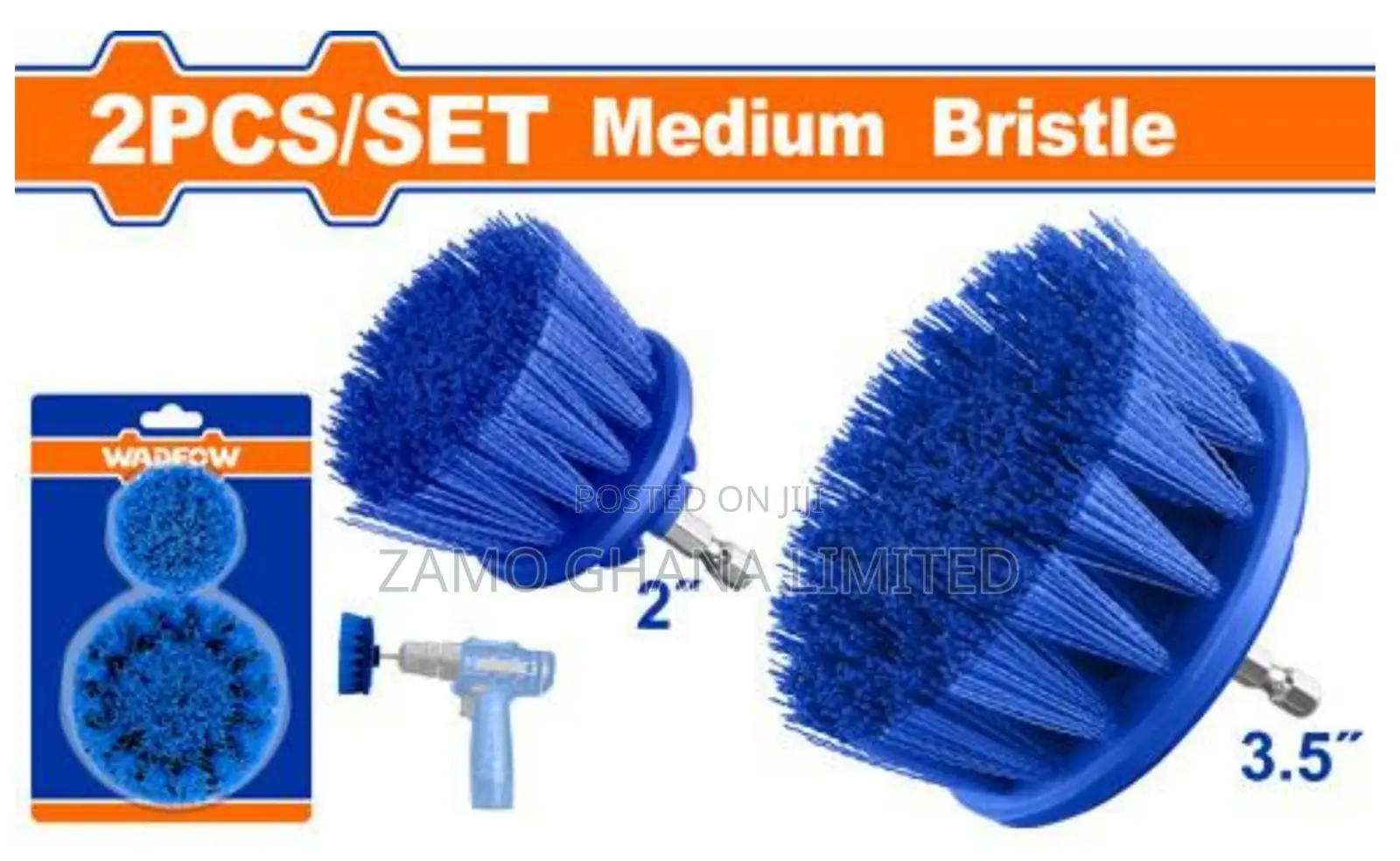 2 PCS Medium Bristle Brush Set - Wnd2401