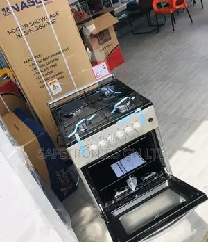 Gray 3 Gas Cooker 1 Electric Oven With 50x50 Volcano
